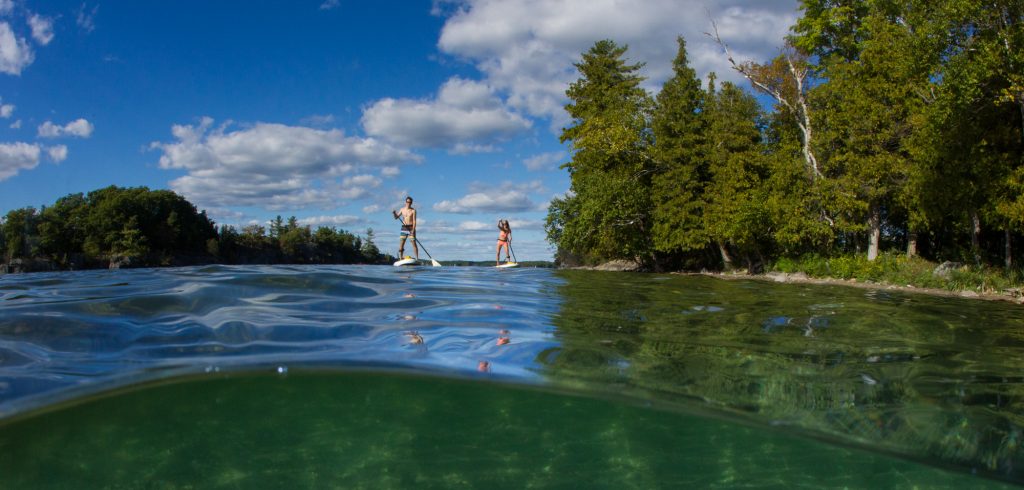 MEC stand up paddle in Charleston Park, Ontario, Canada