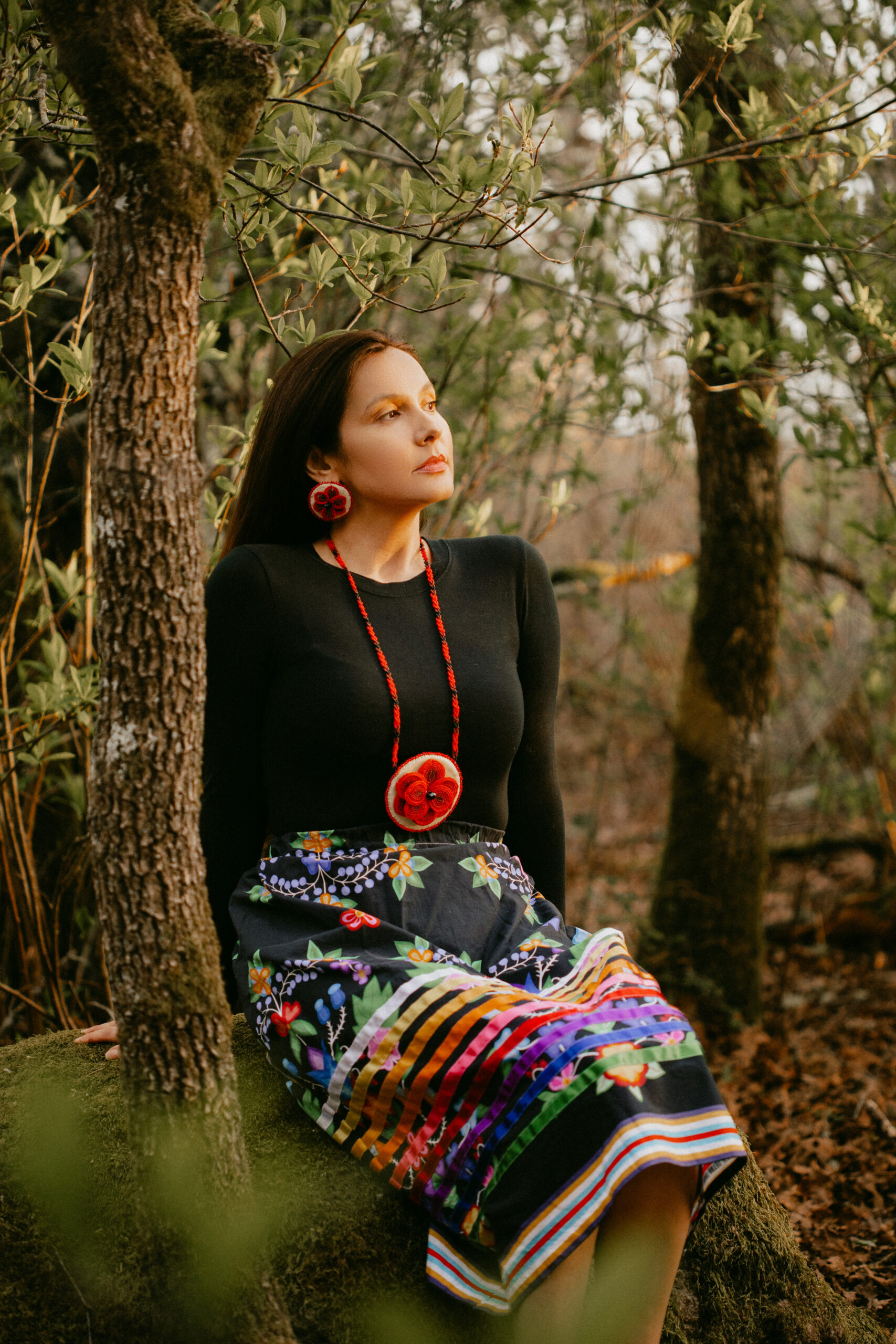 Melina utilizes the healing power of somatic therapy, drawing from Indigenous Ways of Being to address the holistic impacts of her activism journey, finding solace and freedom in the Healing Justice Sabbatical. Photo by Georgie Lawson