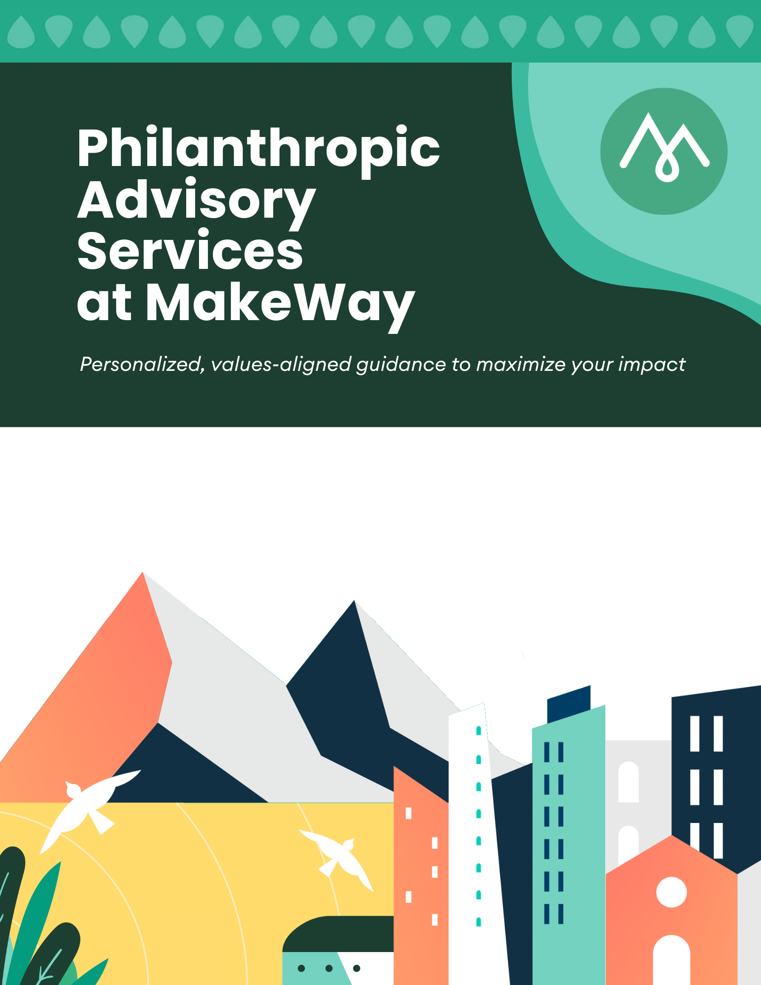 cover for makeway's philanthropic advisory services brochure