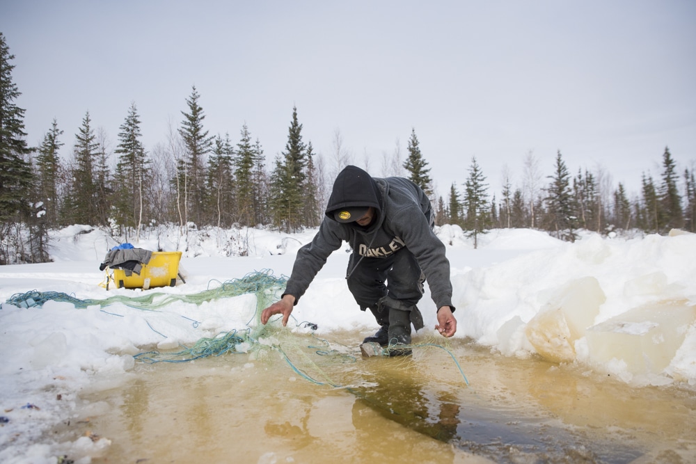 Man hunting in Nunavut